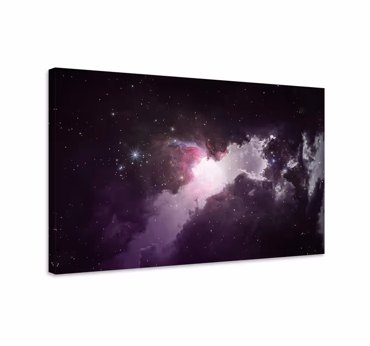 Kosmische nevel scène Canvas landschap - TenStickers