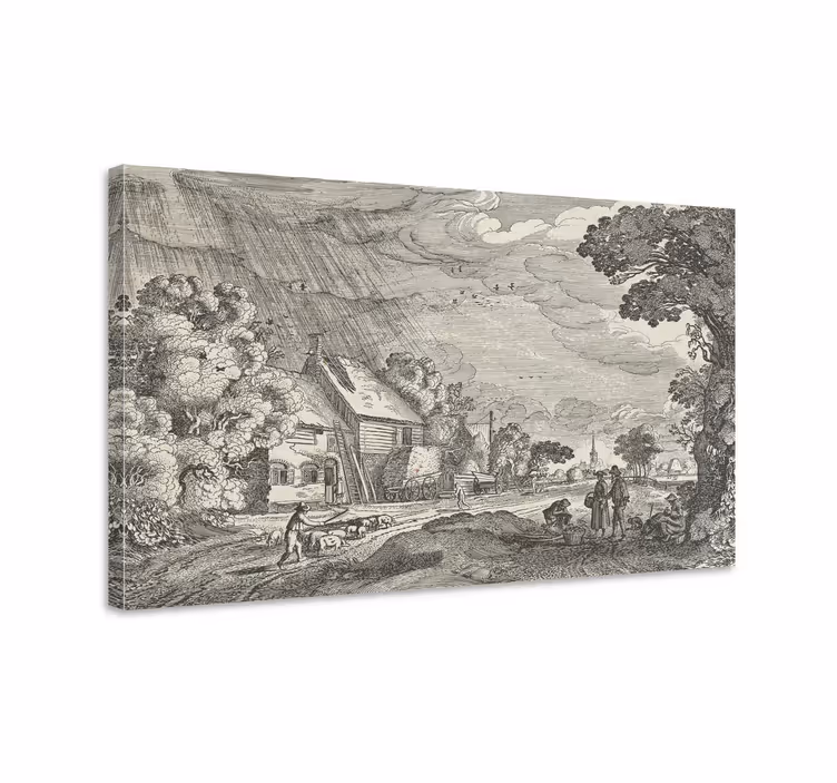 Landelijk tafereel sereniteit Canvas landschap - TenStickers