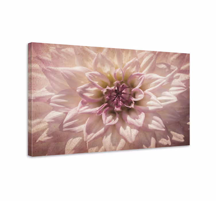 Canvas schilderij bloemen en planten delicaat bloemenstuk - TenStickers