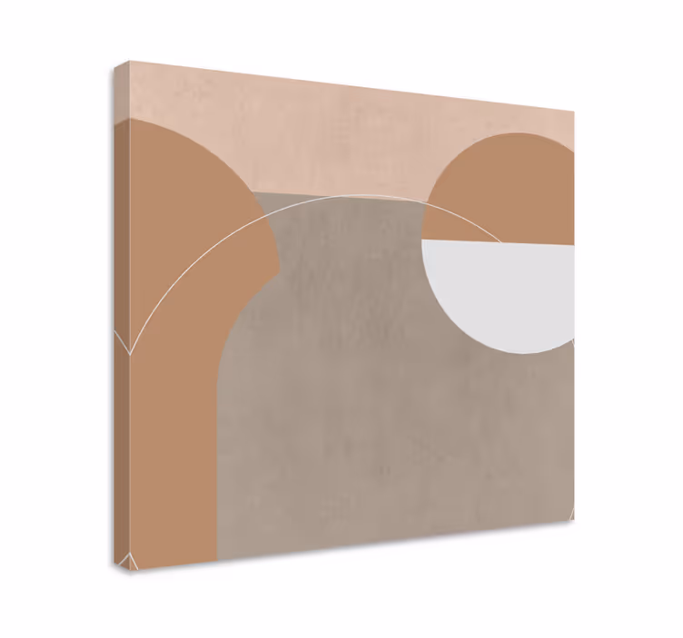 Modern canvas schilderij abstract geometrische vormen - TenStickers