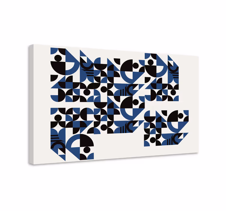 Geometrisch canvas schilderij dynamische patronen - TenStickers