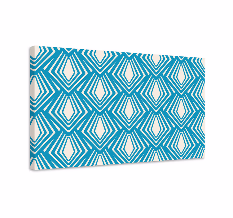 Geometrisch canvas schilderij diamantpatroon - TenStickers