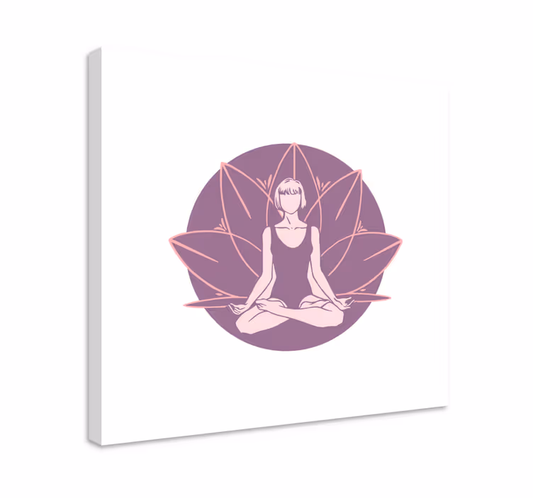 Canvas schilderij zen sereniteitshouding - TenStickers