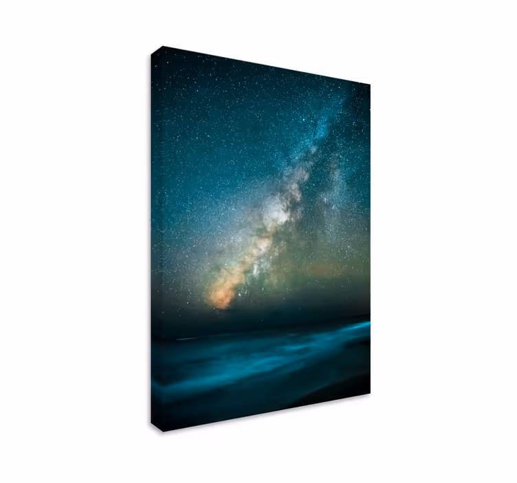 Canvas landschap melkweg glans - TenStickers