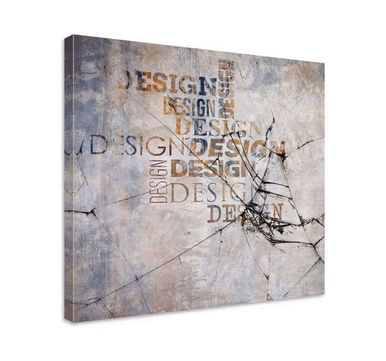 Canvas schilderij tekst creatief tekstontwerp - TenStickers