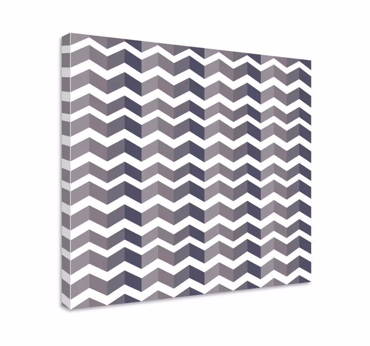 Geometrisch canvas schilderij chevron stijl arrangement - TenStickers