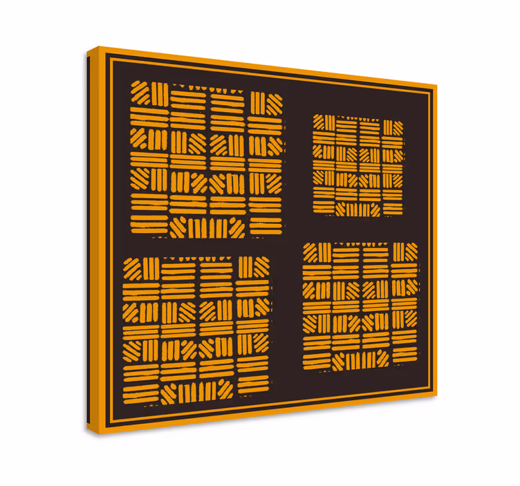 Modern canvas schilderij geometrische indeling concept - TenStickers