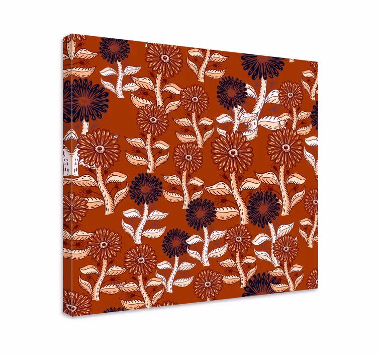 Bloemmotief ontwerp Canvas schilderij bloemen en planten - TenStickers