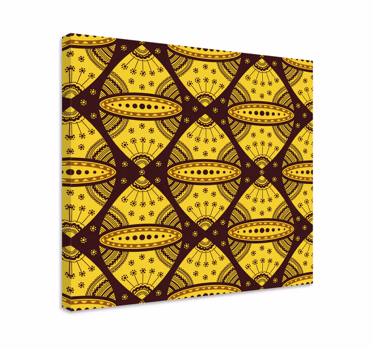 Canvas schilderij abstract geometrische indeling - TenStickers