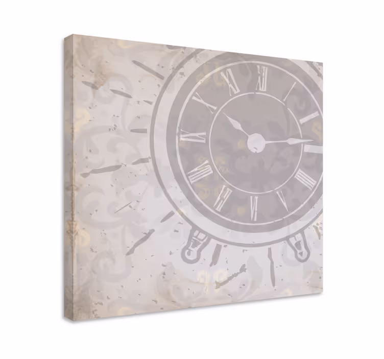 Elegant klokontwerp Canvas schilderij abstract - TenStickers