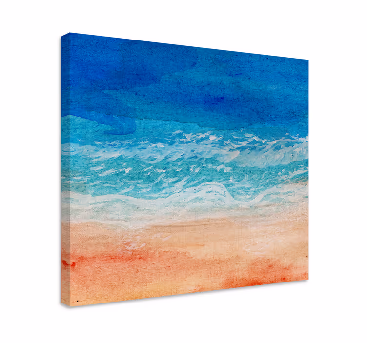 Canvas landschap oceaan golf rust - TenStickers