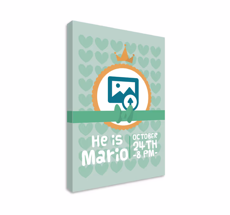 Canvas schilderij baby's he is mario - TenStickers