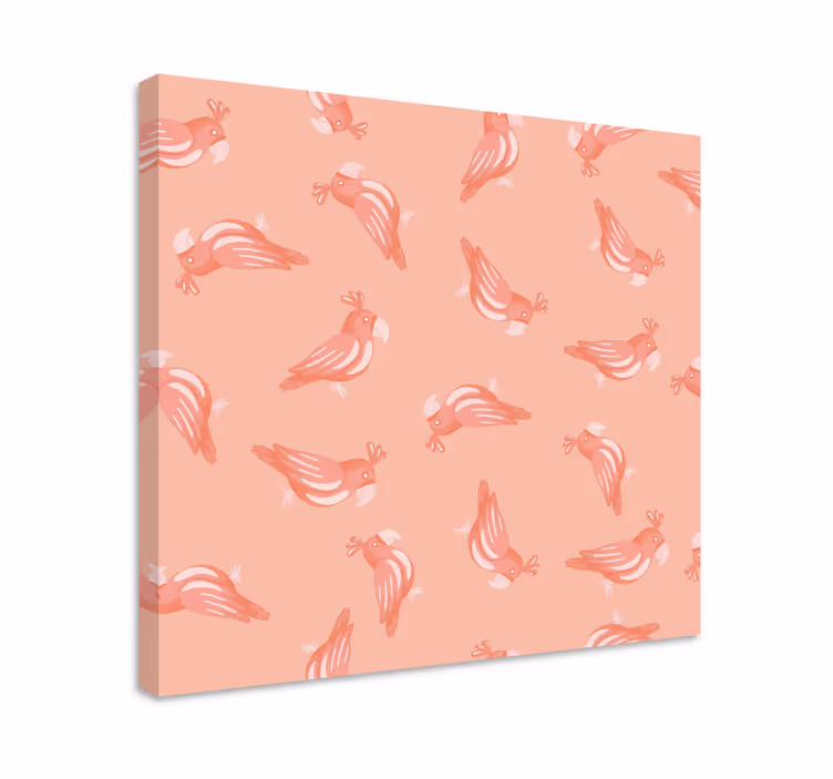 Canvas schilderij vogels charmante vogelpatronen - TenStickers