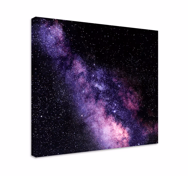 Canvas landschap Prachtig paars uitzicht op de ruimte - TenStickers