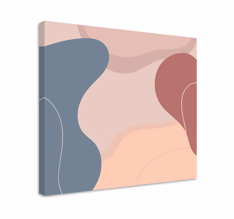 Modern canvas schilderij organische vormen harmonie - TenStickers