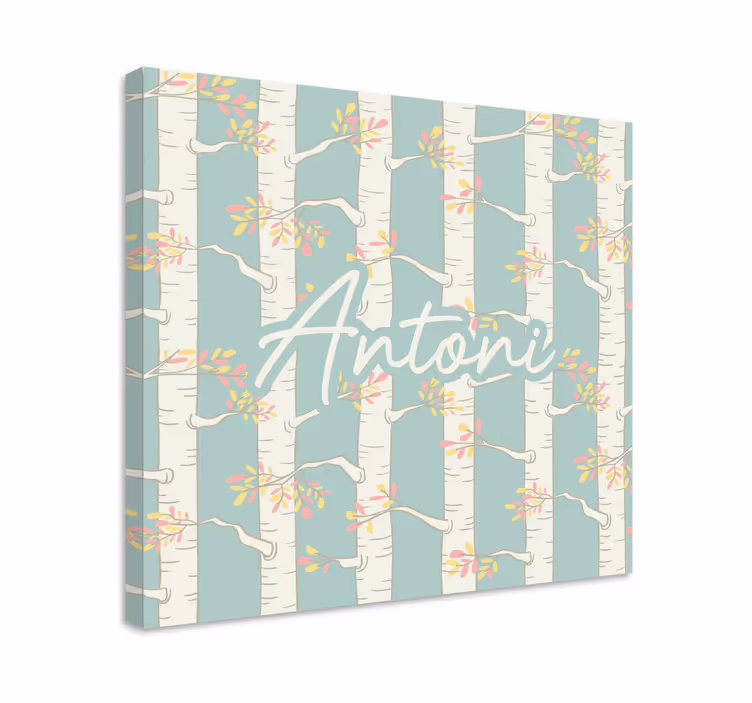 Canvas schilderij bloemen en planten berkebloesems - TenStickers