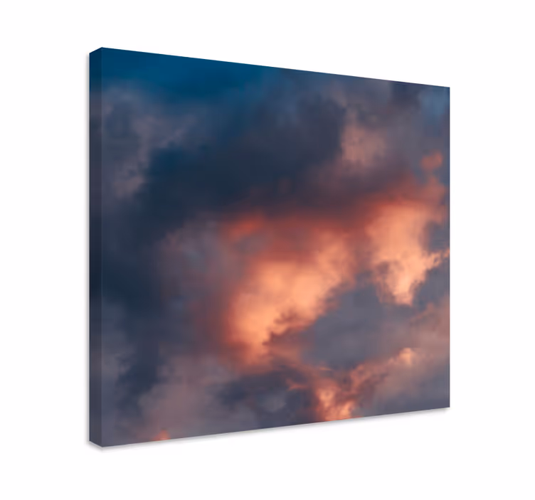 Canvas landschap dramatische wolkenpatronen - TenStickers