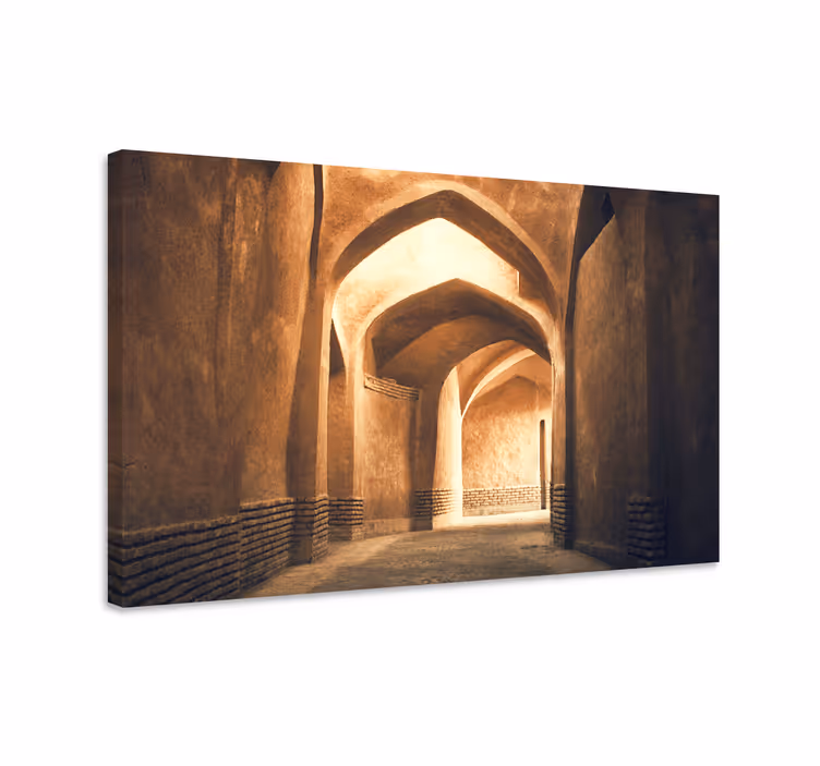 Architectonische focus Canvas schilderij oriental - TenStickers