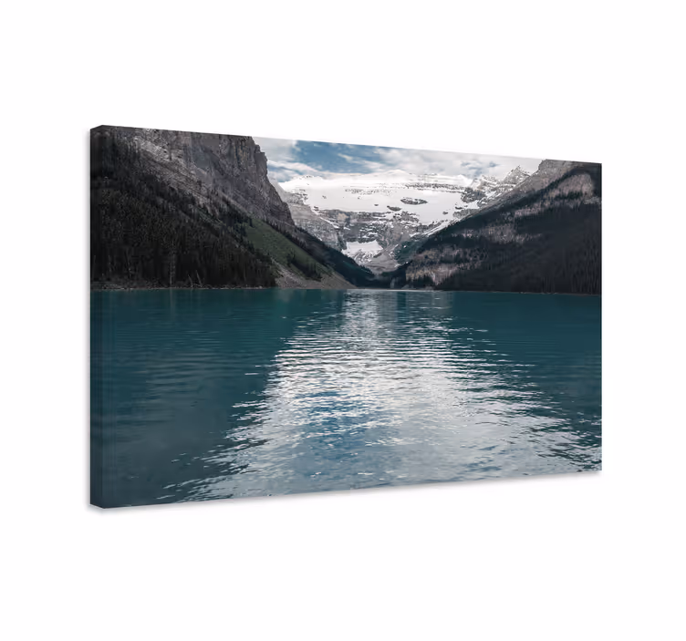 Canvas landschap vredzaam bergmeer - TenStickers