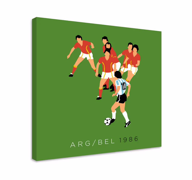 Canvas WK België Argentinië 1986 - TenStickers