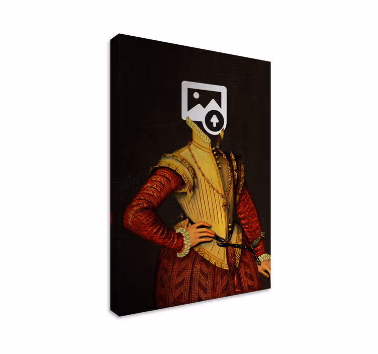 Aristocratische hond canvas schilderij - TenStickers