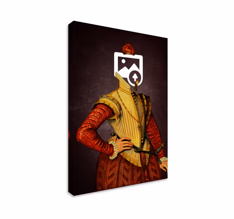 Canvas schilderij aristocratische kat - TenStickers