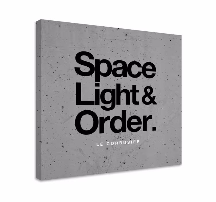 Canvas schilderij tekst architect quote - TenStickers