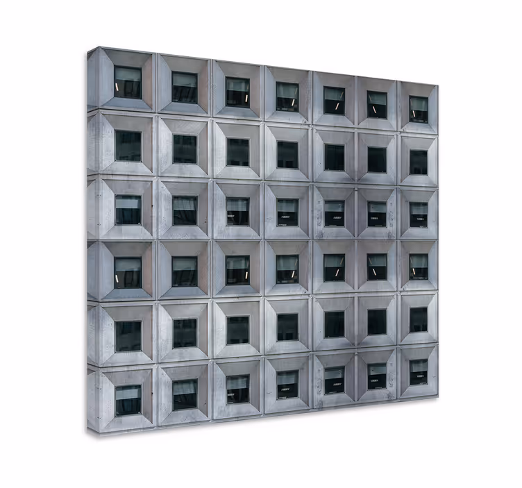 3D canvas schilderij brutalisme architectuur - TenStickers