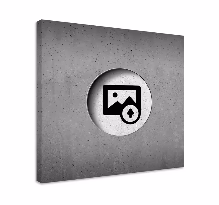 Gepersonaliseerde canvas schilderij beton - TenStickers
