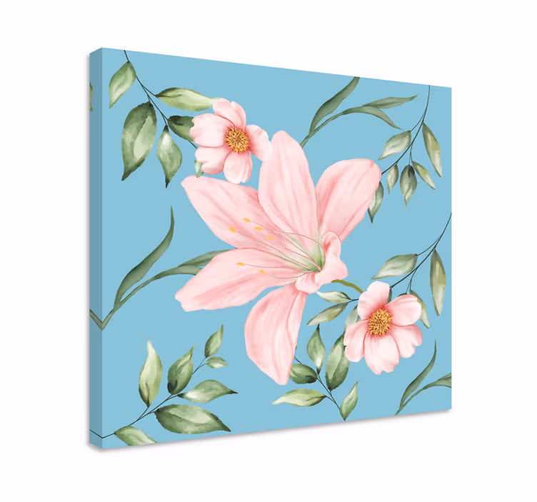 Canvas schilderijen romantische vintage bloemen - TenStickers