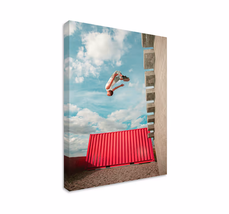 Urban canvas parkour salto - TenStickers