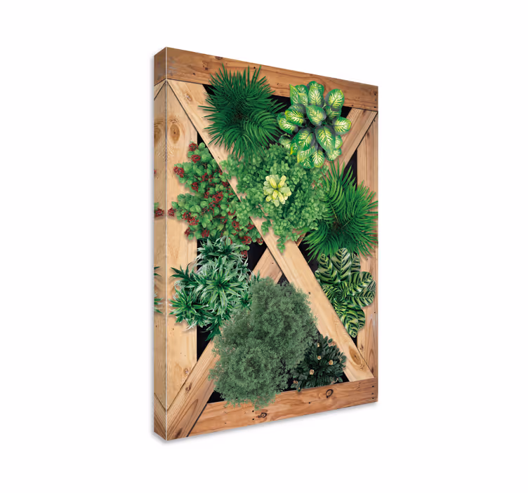 Canvas rustijk met natuur - TenStickers