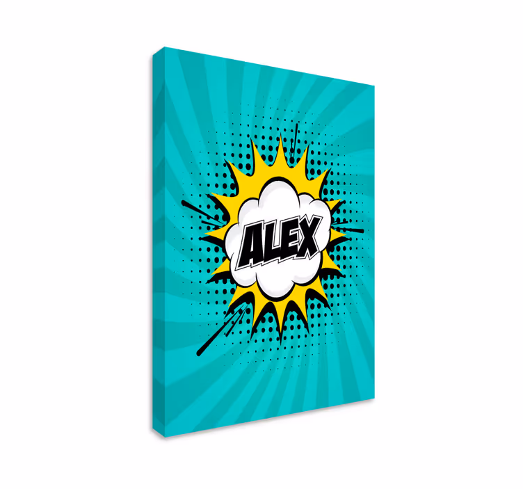 Pop Art Naam Gepersonaliseerd schilderij - TenStickers