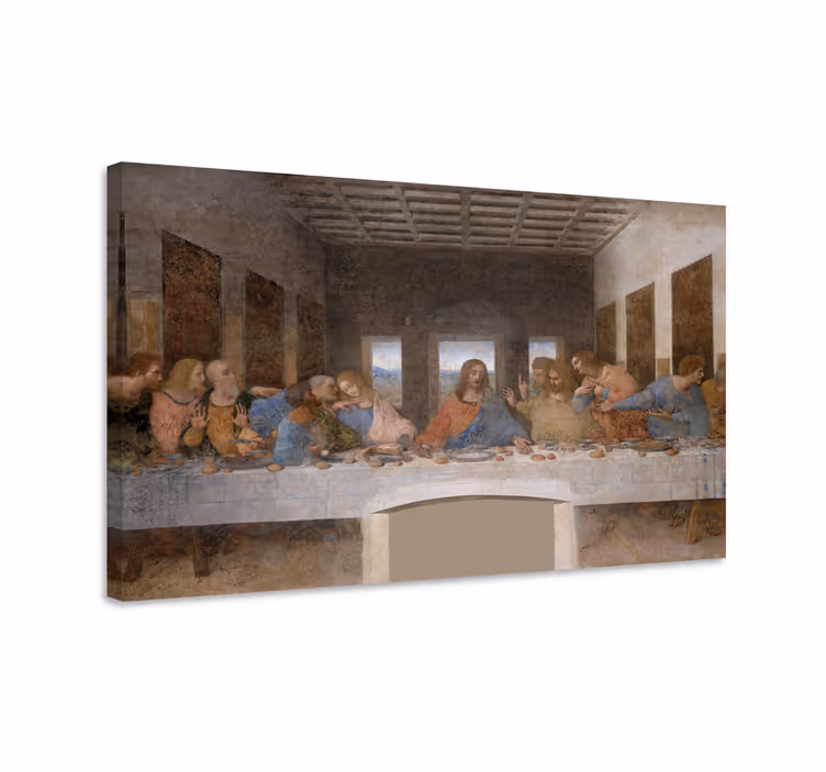 De Laatste Avondmaal canvas schilderij - TenStickers