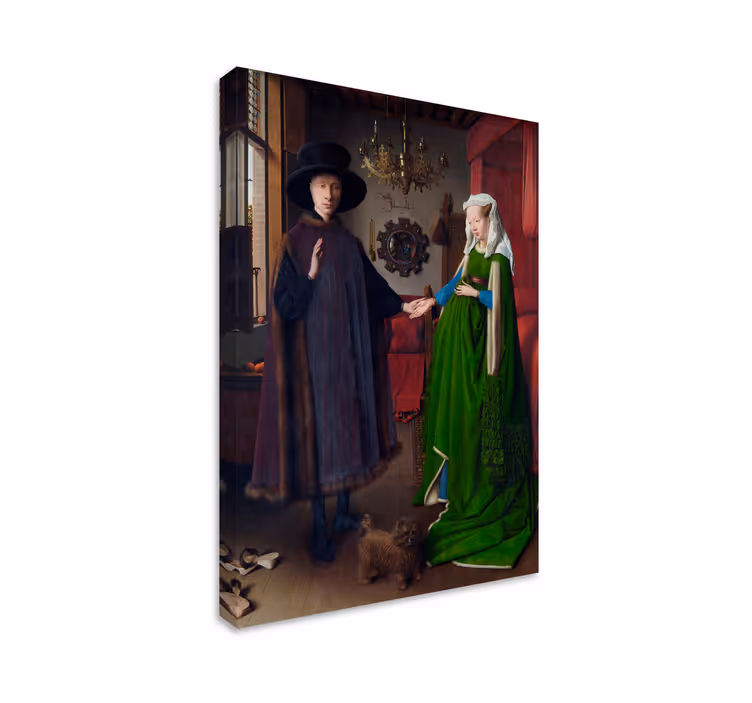 Het Arnolfini portret cavas schilderij - TenStickers