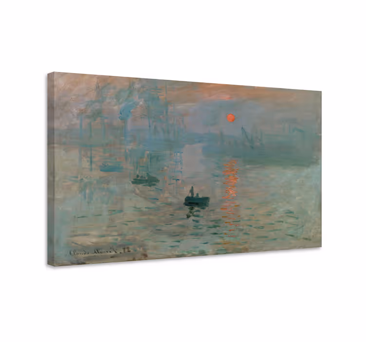 The Impression Sunrise van Monet canvas kunst - TenStickers
