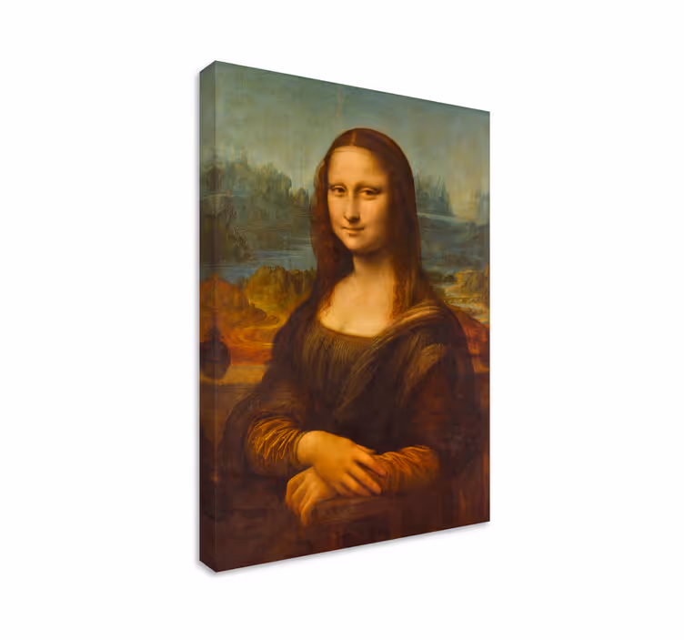 De Mona Lisa Canvas schilderij - TenStickers