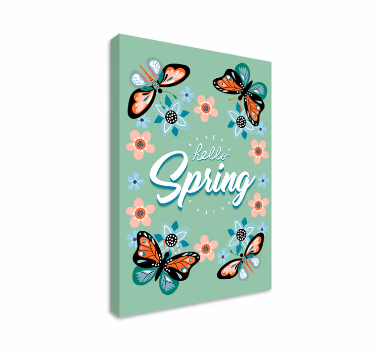 Hallo lente Canvas schilderij woonkamer - TenStickers