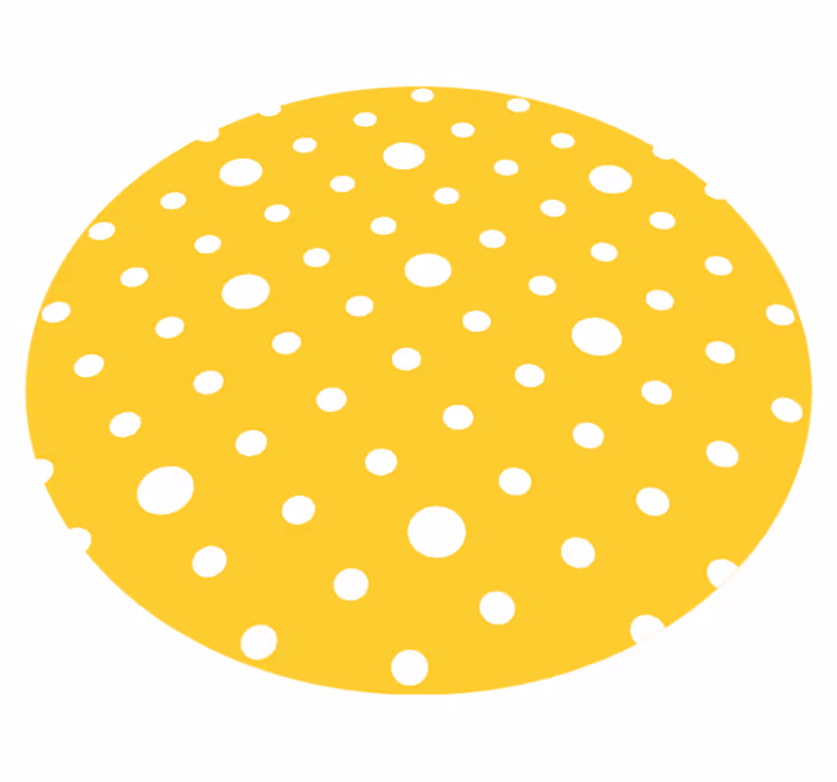 Grafisch ontwerp Stip vinyl tapijt geel - TenStickers