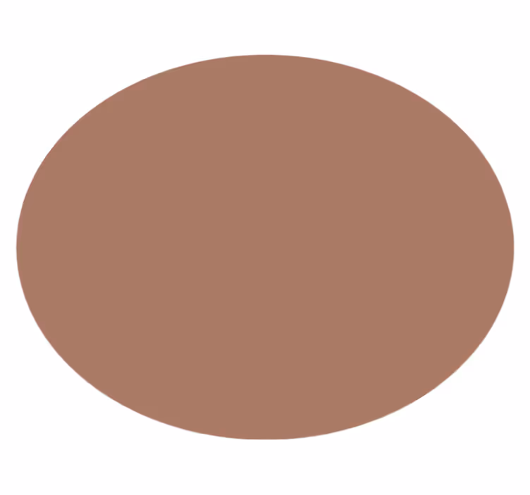 mocha mousse vinyl tapijt rond - TenStickers