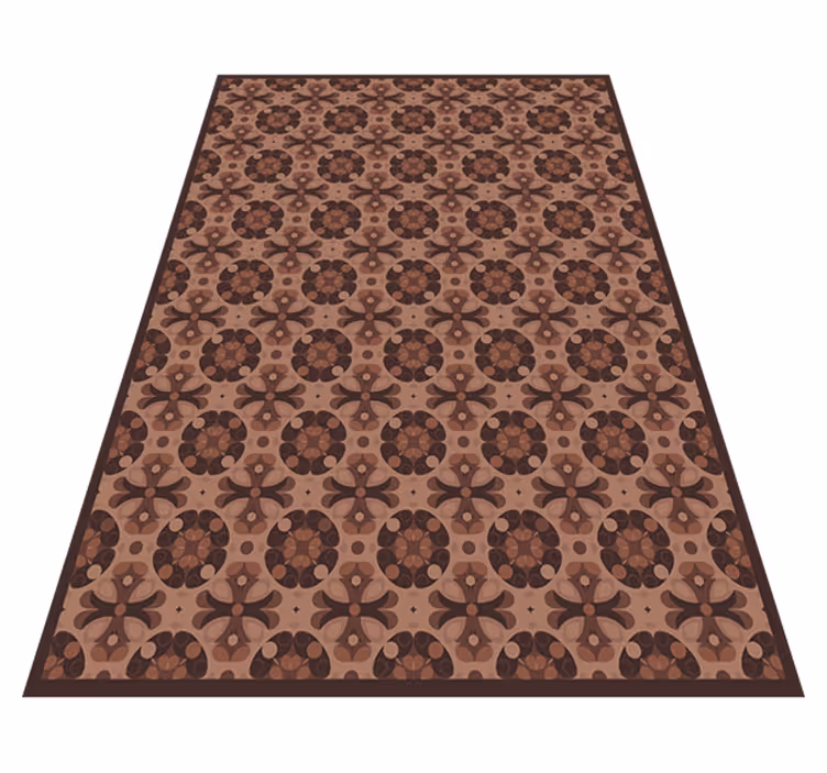 mocha mousse vinyl tapijt tegels - TenStickers