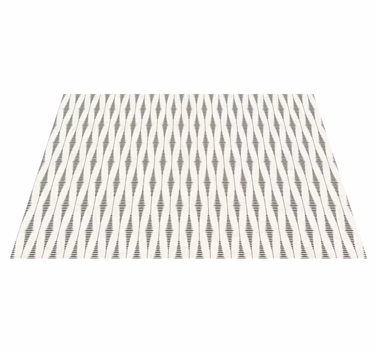 rabaul ikat grijs en beige vinyl tapijt modern - TenStickers