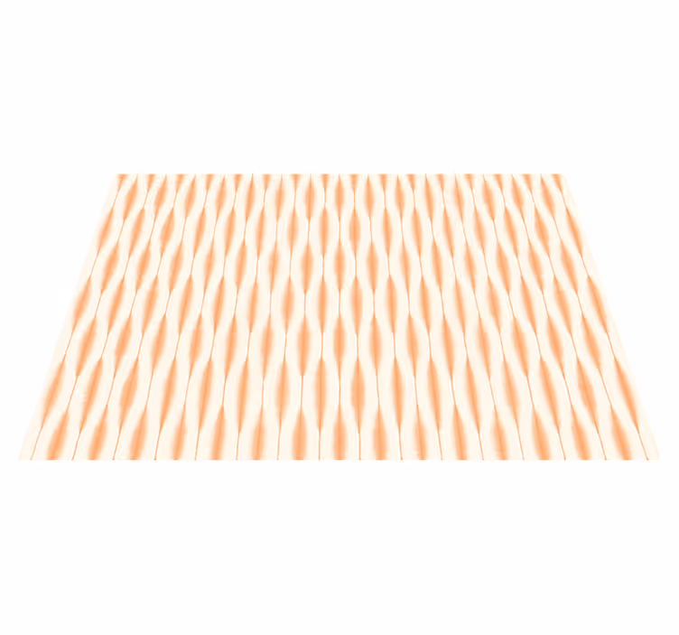 ikat kasuri oranje vinyl tapijt modern - TenStickers