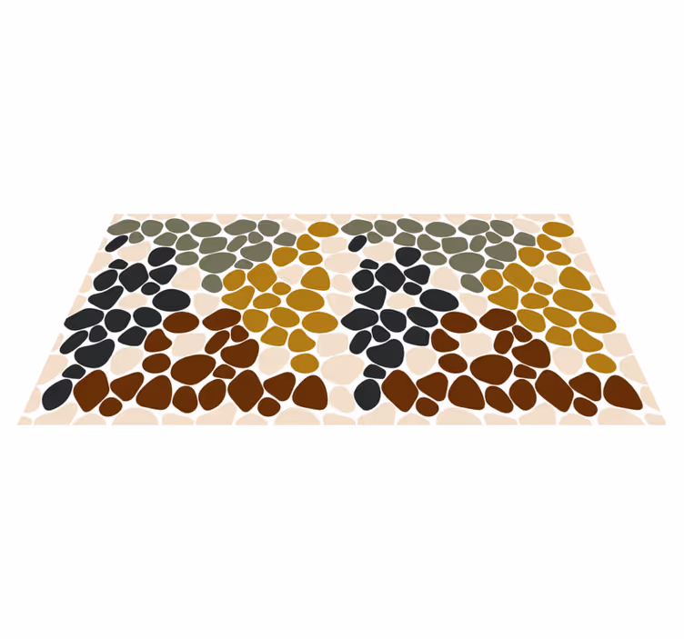 Kleurrijk rockthema vinyl tapijt badkamer - TenStickers