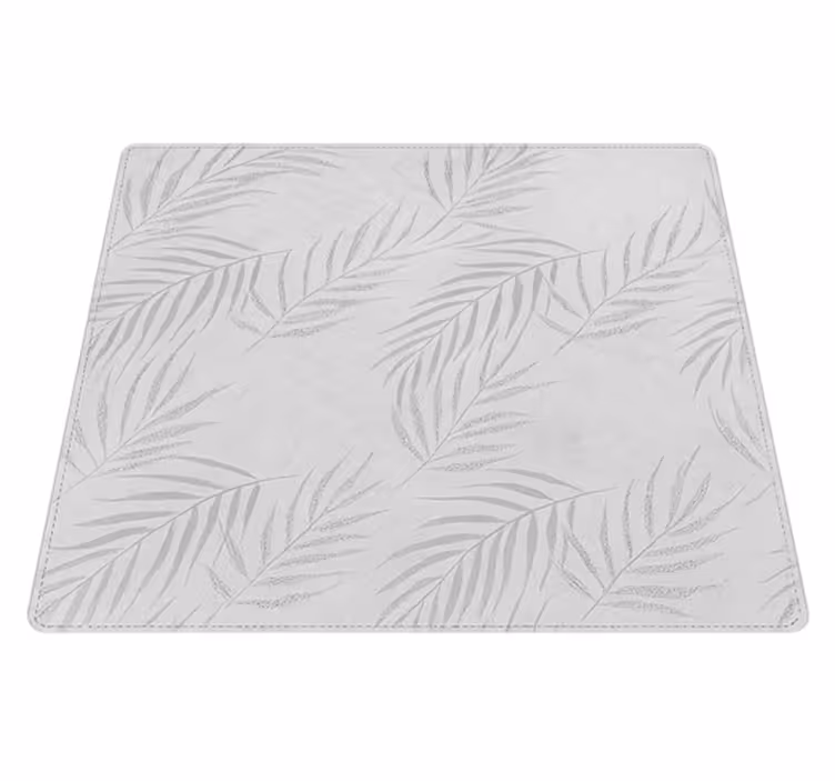 Subtiele palmbladeren vinyl tapijt buitenshuis - TenStickers