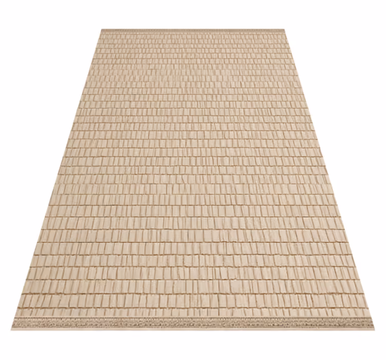 Geweven rotan textuur vinyl tapijt buitenshuis - TenStickers