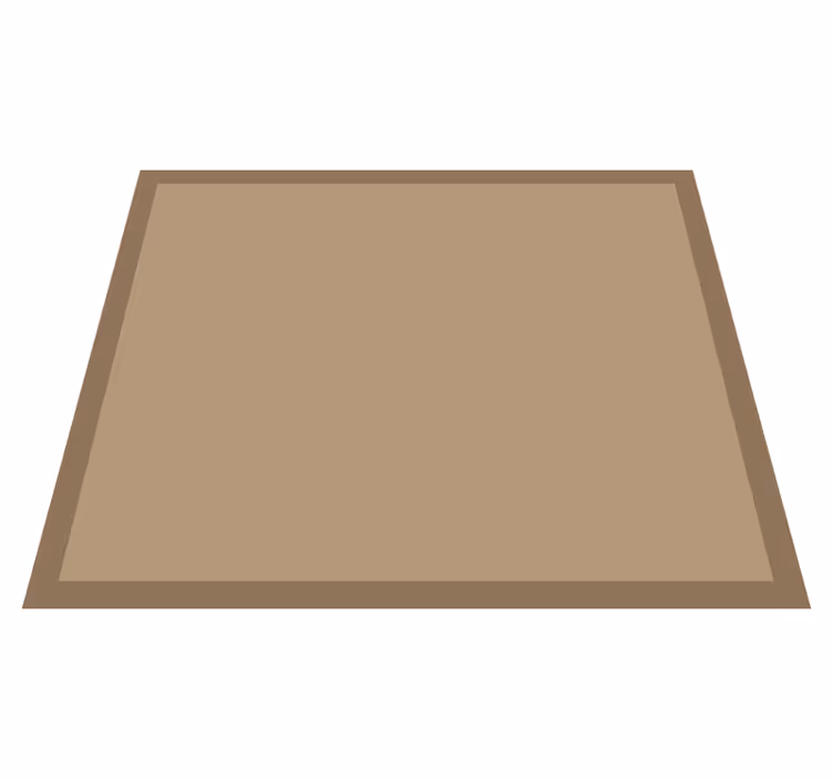 Effen jute-look vinyl tapijt eetkamer - TenStickers