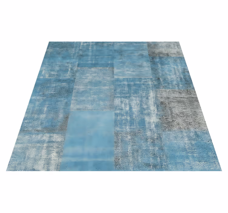 Verweerd patchwork vloerkleed vinyl tapijt eetkamer - TenStickers