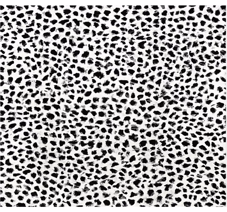 Monochrome luipaardprint vinyl tapijt eetkamer - TenStickers