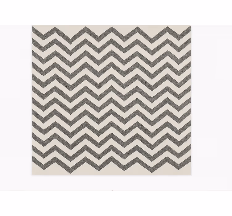 Chevron zigzagpatroon vinyl tapijt eetkamer - TenStickers